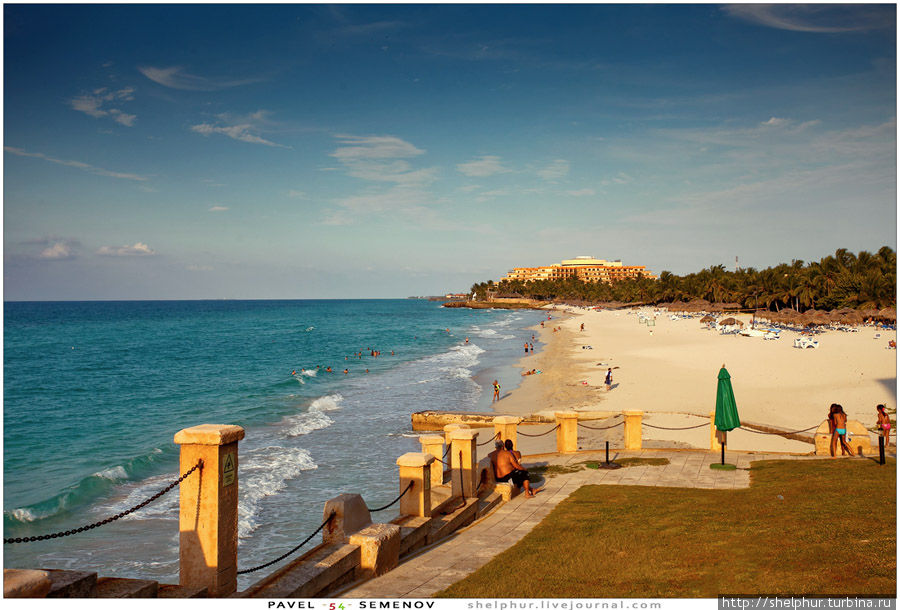Вид на наш пляж и Melia Varadero Варадеро, Куба