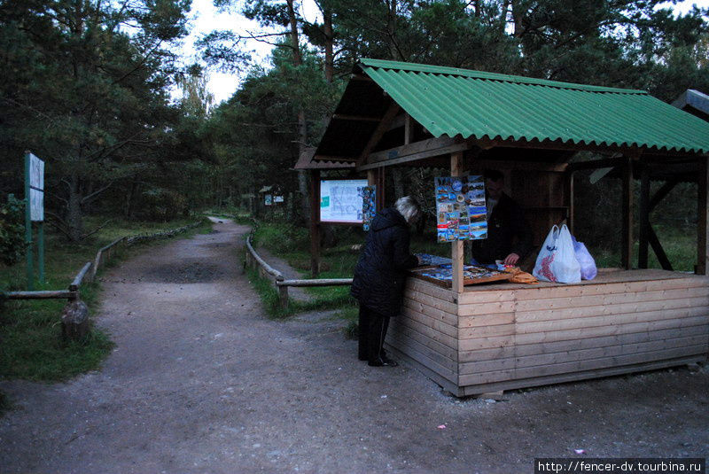 Закрывается последняя сувенирная палатка Куршская Коса Национальный Парк, Россия