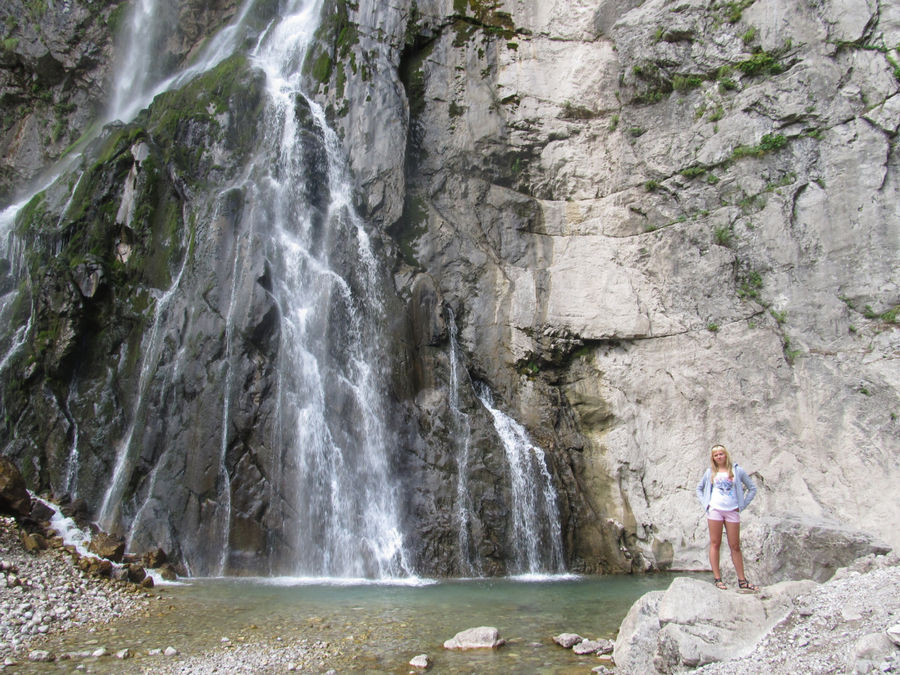 Гегский водопад в сентябре Рица Реликтовый Национальный Парк, Абхазия