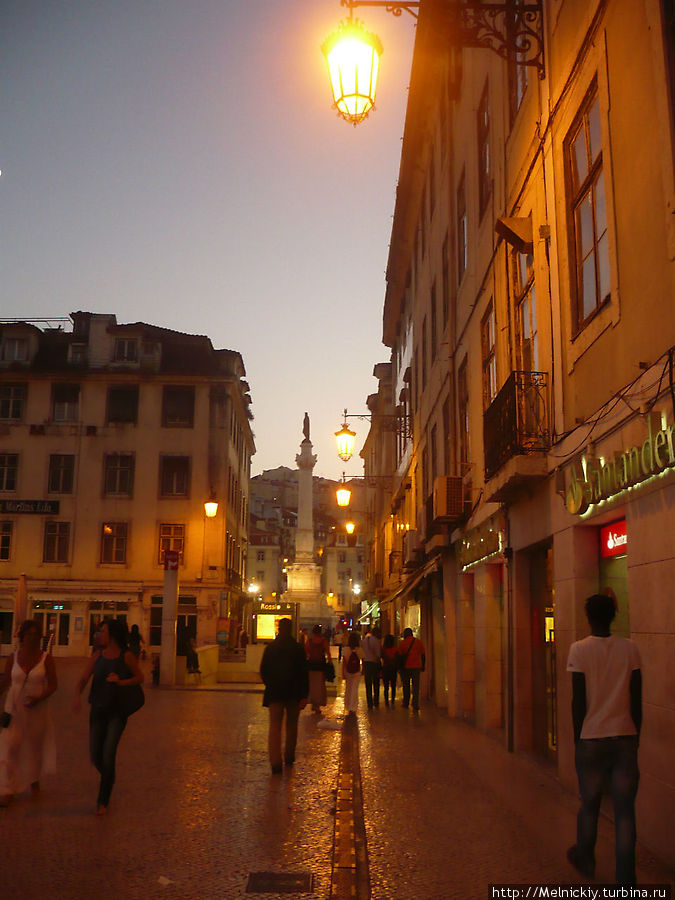 Прогулка по ночному городу Лиссабон, Португалия