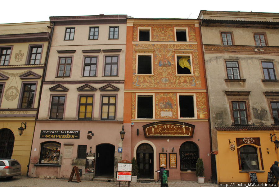 Дома на Рыночной площади Люблин, Польша