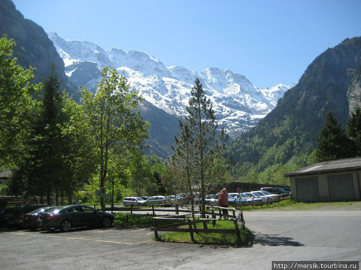 Мюррен, по канатной дороге на вершину Шильтхорн Мюррен, Швейцария