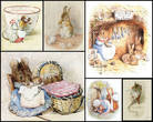 Рисунки для коллажа взяты с сайта http://www.peterrabbit.com и  http://beatrixpotter.ru