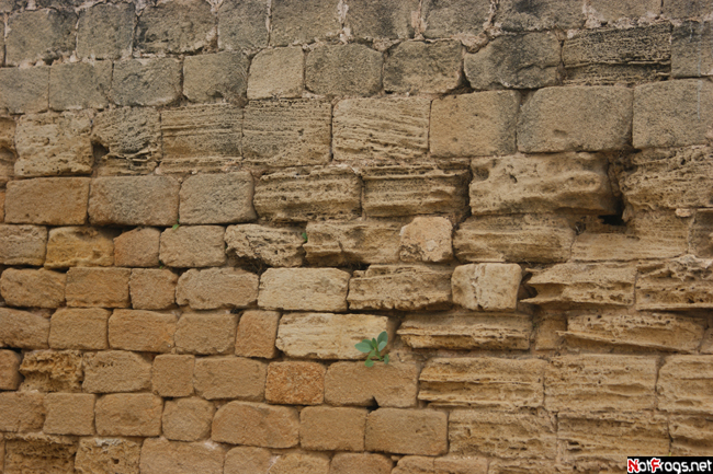 Стены сложены из разновозрастных камней Тель-Авивский округ, Израиль