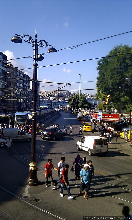 Вид с террасы одного из кафе Стамбул, Турция