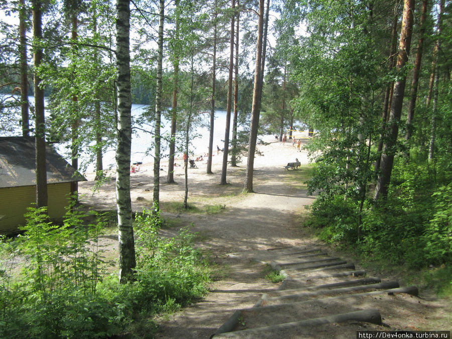 Спуск к пляжу Иматра, Финляндия