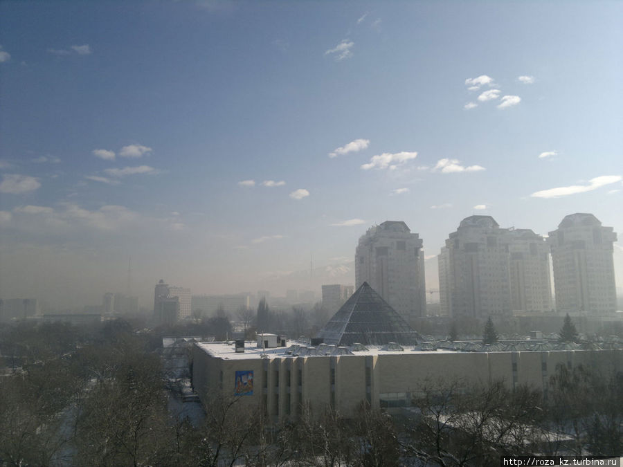 такое получилось утро после красивого рассвета Алматы, Казахстан