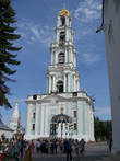 Колокольня Троице-Сергиевой Лавры, строившаяся с 1741 по 1768 г. Высота колокольни составляет 88 м, что на 11 м больше звонницы Новодевичьего монастыря и на 6 м – колокольни Ивана Великого в Московском Кремле