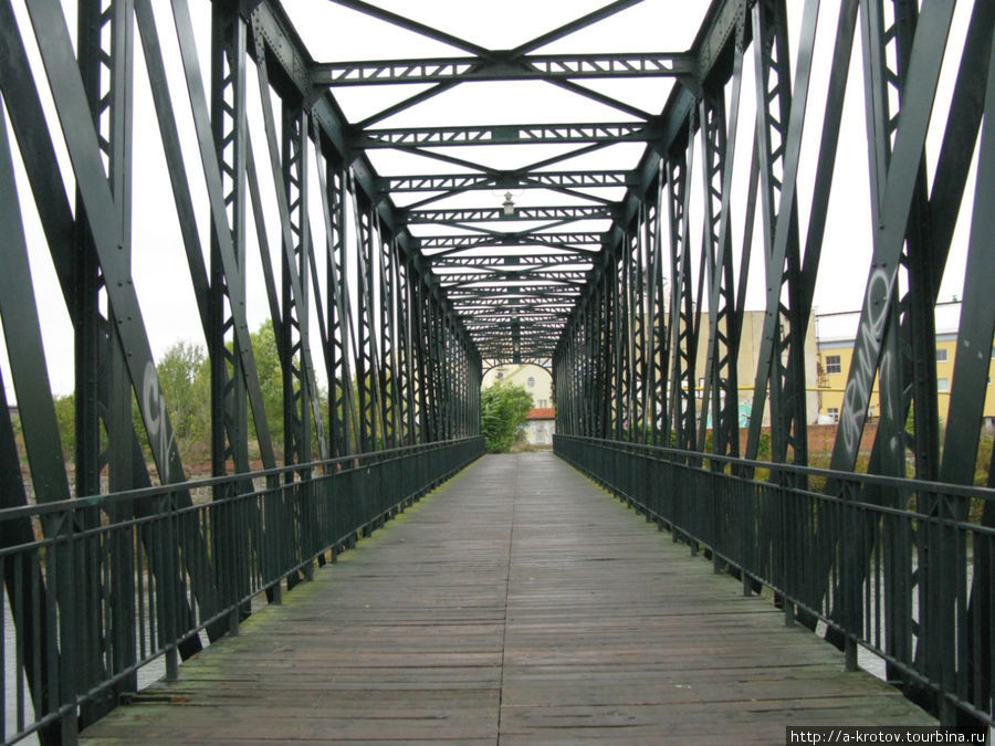 Бывший ж.д.мост 115-летней давности Бржецлав, Чехия