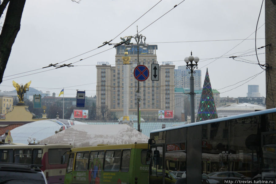 Вид с Софийской на Площадь Киев, Украина