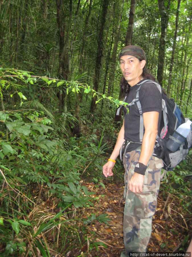 Наш проводник Рат, 9 лет водит народ по джунглям Остров Чанг, Таиланд