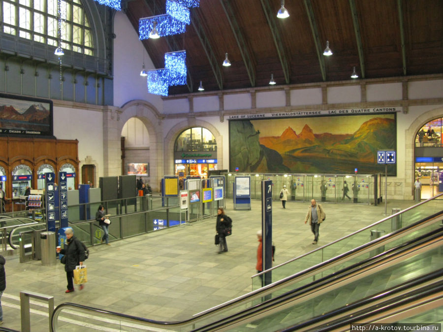 вокзал Базеля внутри Швейцария