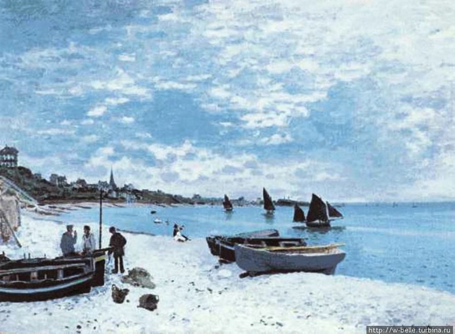 The-Beach-at-Fecamp — Claude Monet Фекам, Франция