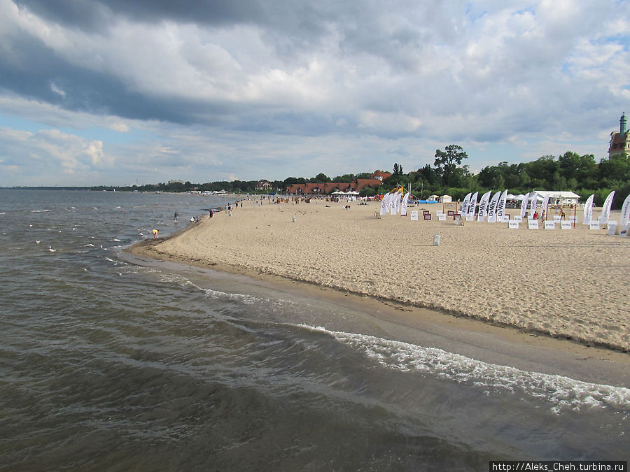 Над морем в Сопоте Сопот, Польша