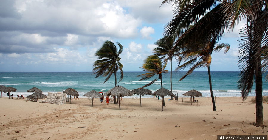Пляж в Санта Марии в феврале Куба