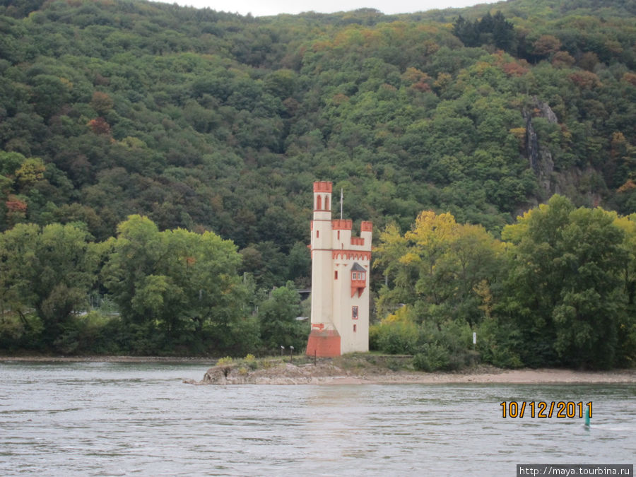 Мышиная башня Бингема Рюдесхайм-на-Рейне, Германия