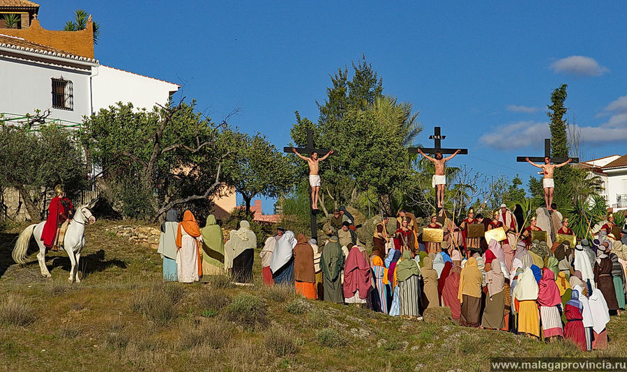 Иисус распят вместе с двумя ворами Малага, Испания