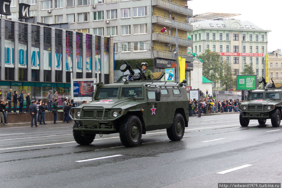 Парад военной техники в День Победы Москва, Россия