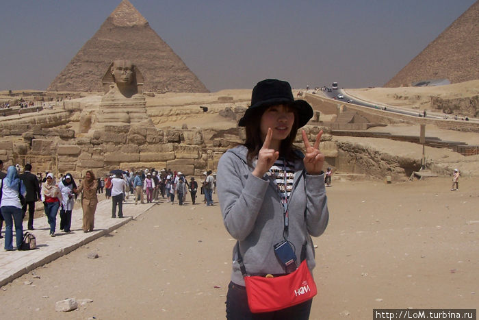 туристы из Азии Гиза, Египет