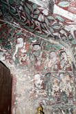 Фрески на стене пещеры. Пещеры По Вин Даунг