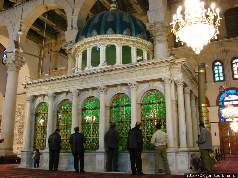 Сокровищница Мечети Омейядов, в которой хранится голова Иоанна Крестителя Дамаск, Сирия