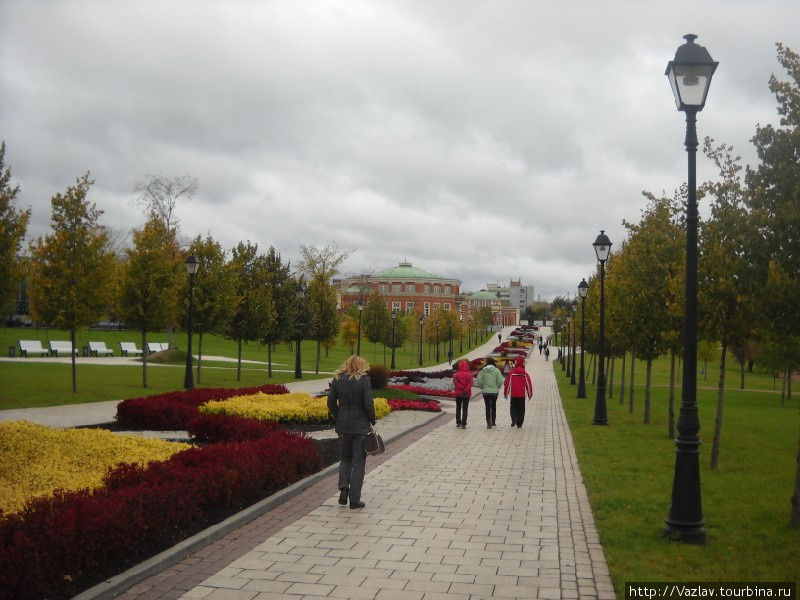 Панорама северной части парка Москва, Россия