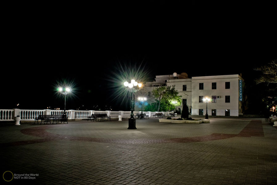 Прогулка по ночному городу Севастополь, Россия