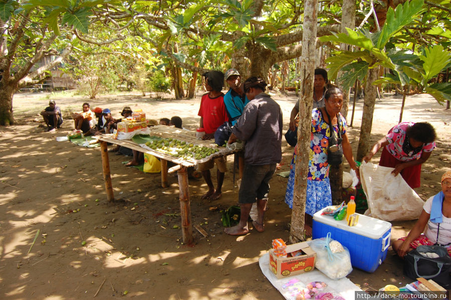 Папуасы продают товары Провинция Галф, Папуа-Новая Гвинея