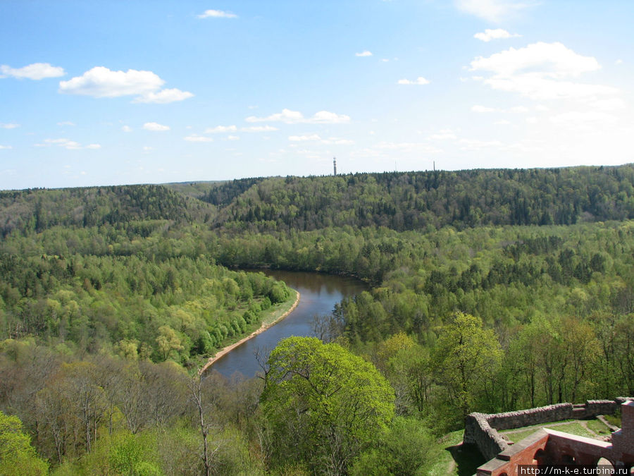 Виды со смотровых площадок Сигулда, Латвия