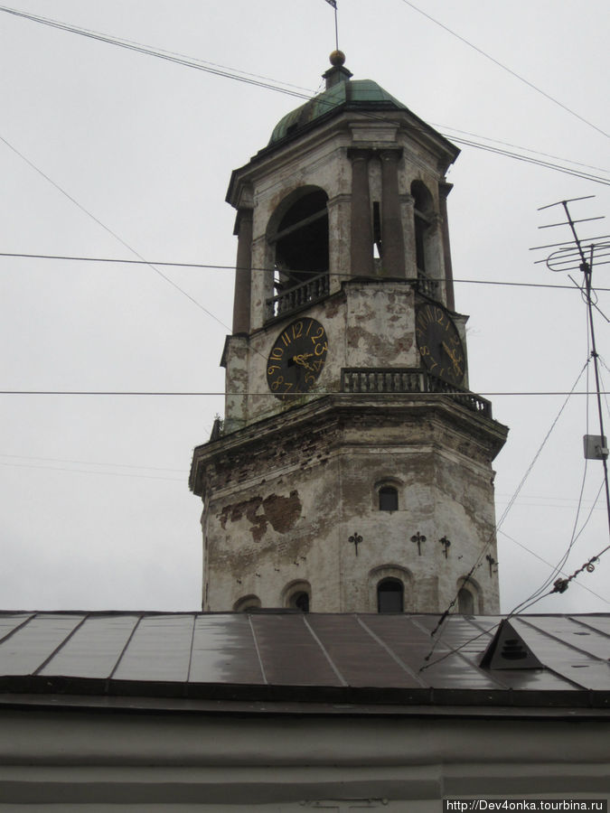 Часовая башня на Крепостной улице Выборг, Россия