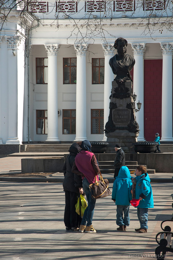 Памятник Пушкину на Приморском бульваре Одесса, Украина