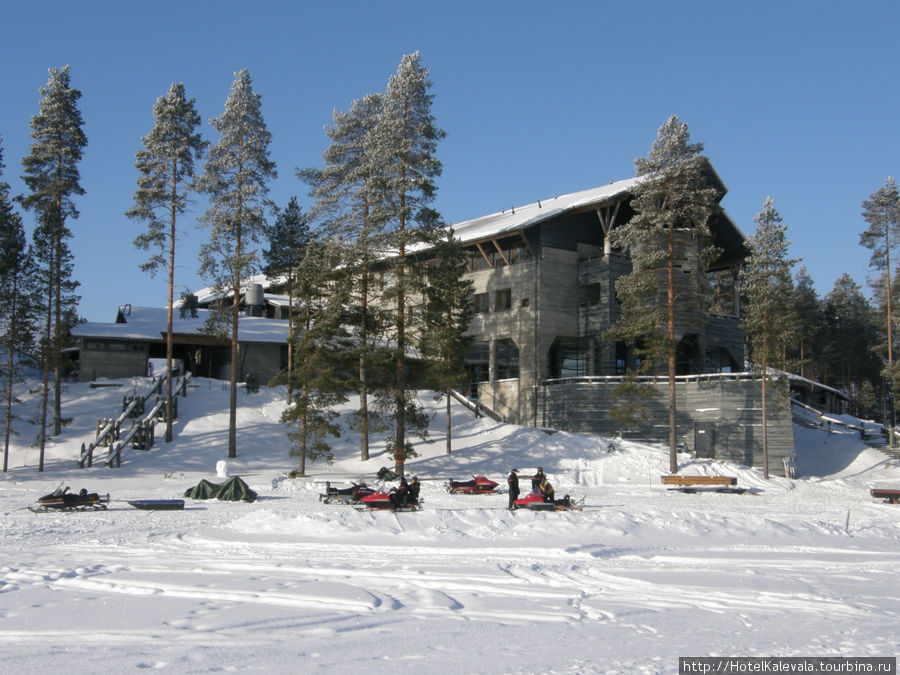 Отель Калевала зимой Кухмо, Финляндия