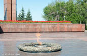Вечный огонь и памятник А.Матросову и М.Губайдуллину, башкирам по национальности