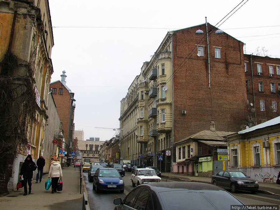 Вид на улицу с переулка Кравцова Харьков, Украина