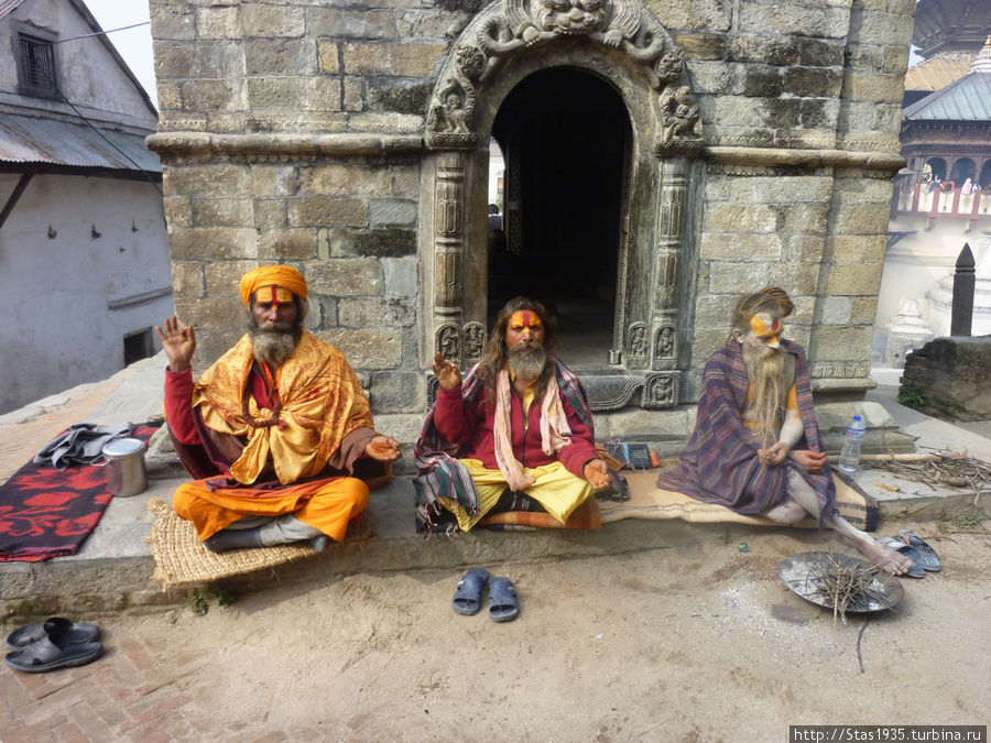 Деопатан. Святые люди — садху. Катманду, Непал