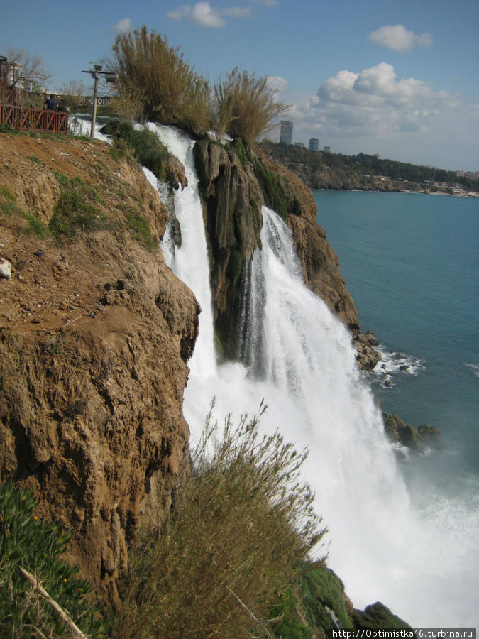Вот он — знаменитый водопад Нижний Дюден! Анталия, Турция