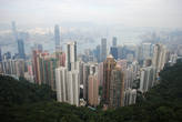 вид на Гонконг с высоты в 552 метра (Пик Виктория)
