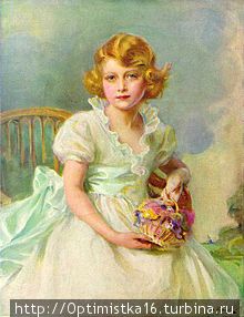 Принцесса Елизавета в семилетнем возрасте. 
Фото из Википедии. Великобритания