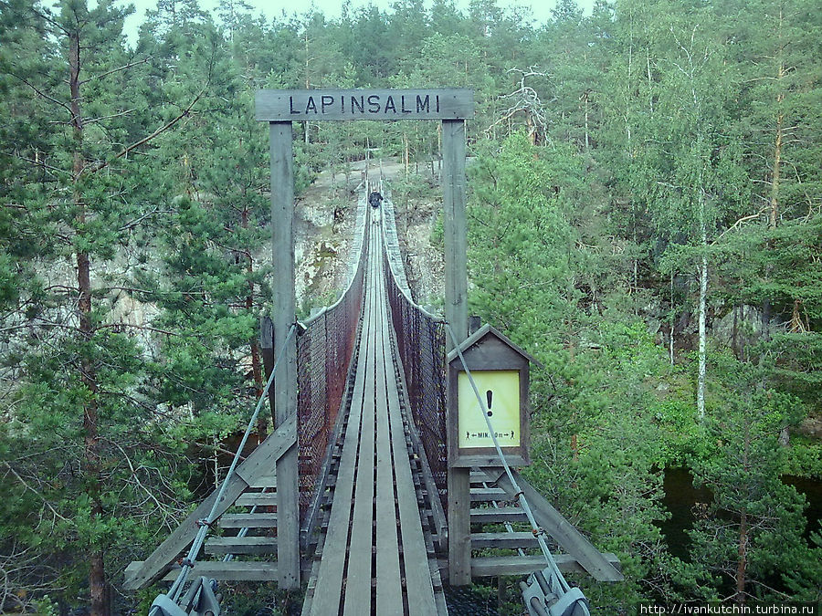 Подвесной мост Реповеси Национальный Парк, Финляндия