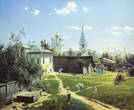 Картина Московский дворик 1878 года