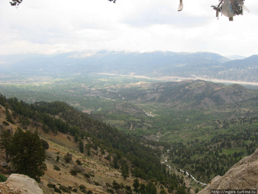 вид на долину возле можжевельника Каш, Турция