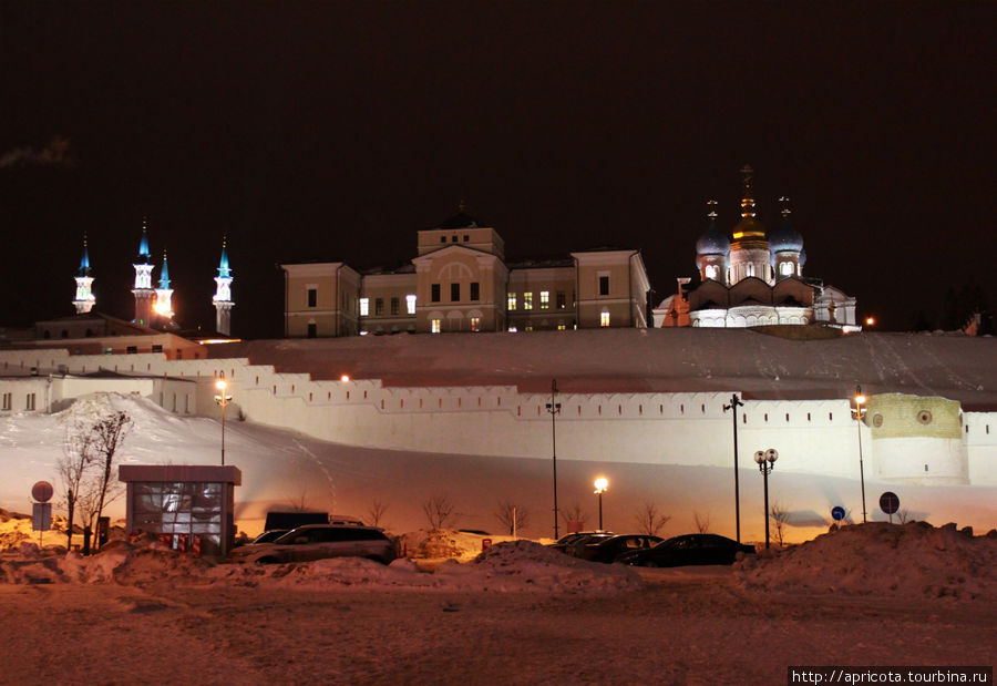 вид на Кремль с ул.Федосеевской Казань, Россия