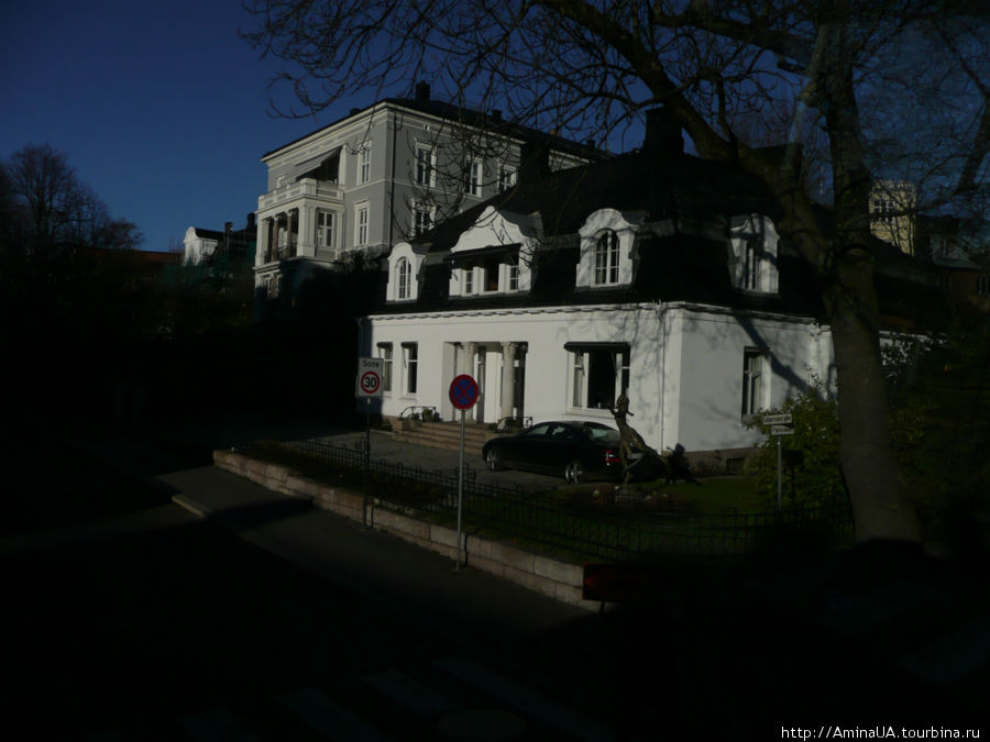 улица Oskars gate, где расположены посольства Осло, Норвегия