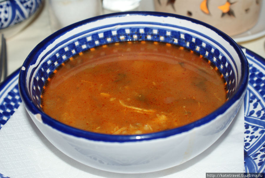 Традиционный тунисский суп — шорба Тунис
