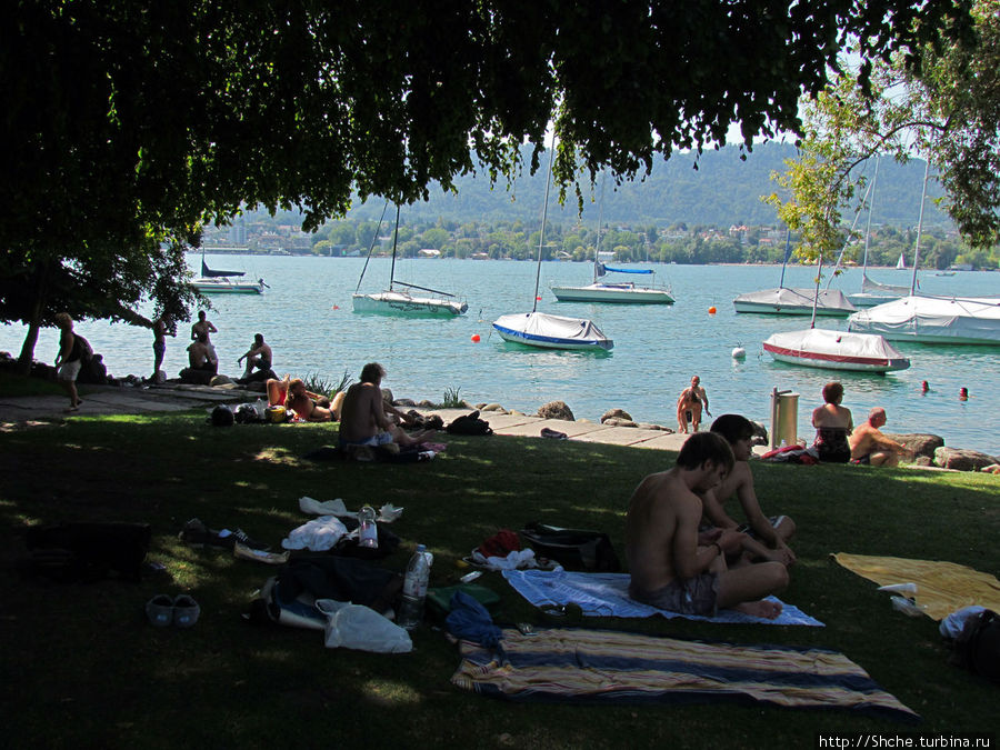 Цюрихское озеро. Берег левый, берег правый Цюрих, Швейцария