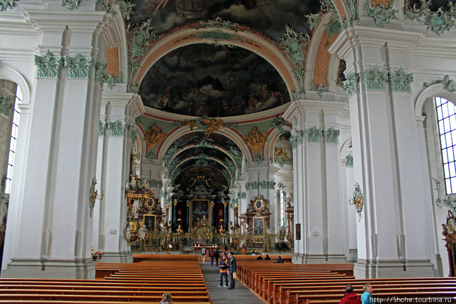 Кафедральный собор внутри Санкт-Галлен, Швейцария