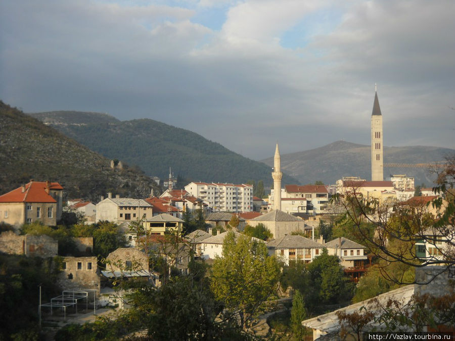 Панорама города Мостар, Босния и Герцеговина