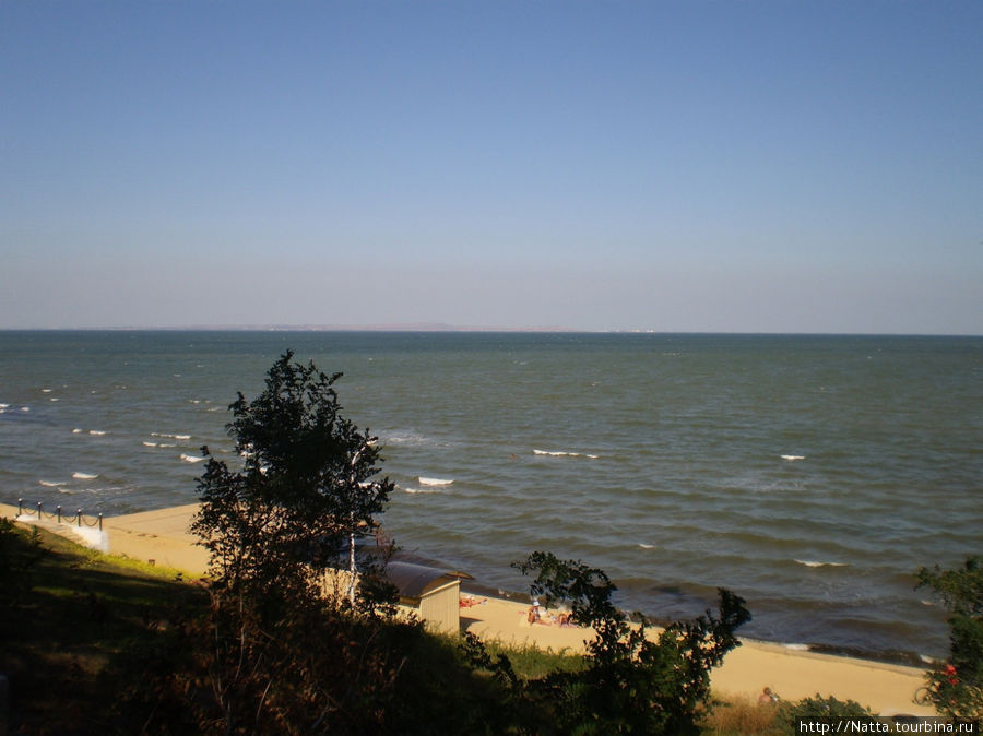 Вид на пляж Тамань, Россия