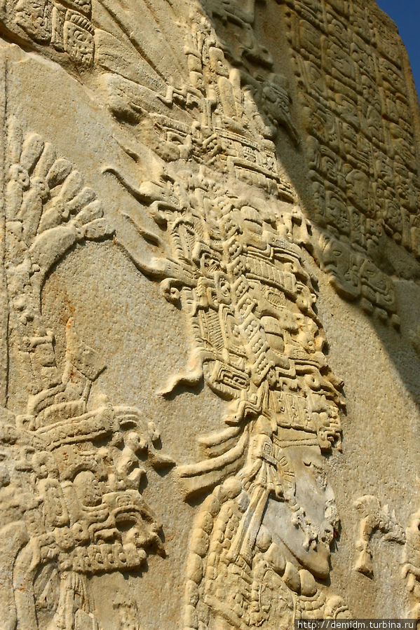 Фрагмент стеллы Бонампак, Мексика