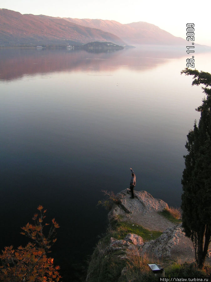 Панорама озера Охрид, Северная Македония